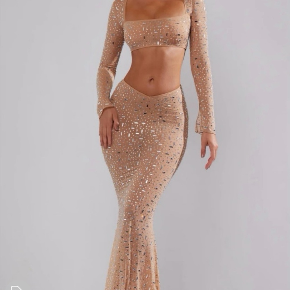 Sparkling Tan Two-Piece Set